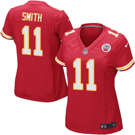 Women's Nike Kansas City Chiefs #11 Alex Smith Game Red Team Color NFL Jersey - Ujersey
