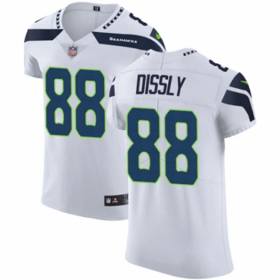 Men's Nike Seattle Seahawks #88 Will Dissly White Vapor Untouchable Elite Player NFL Jersey - Ujersey