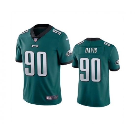 Men's Nike Philadelphia Eagles #90 Jordan Davis Green Vapor Untouchable Limited Stitched Jersey - Ujersey