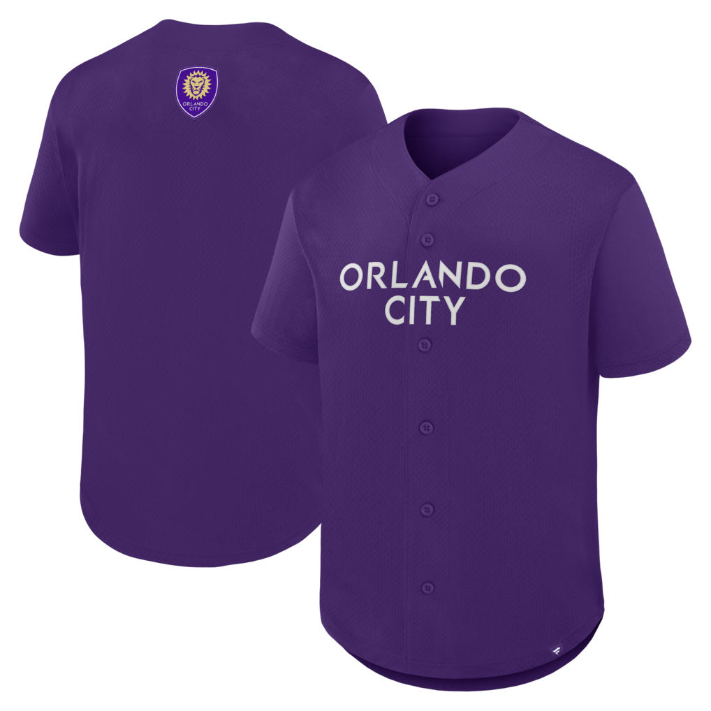 Men's Orlando City SC Fanatics Purple Maximum Intensity Button-Up Jersey - Ujersey