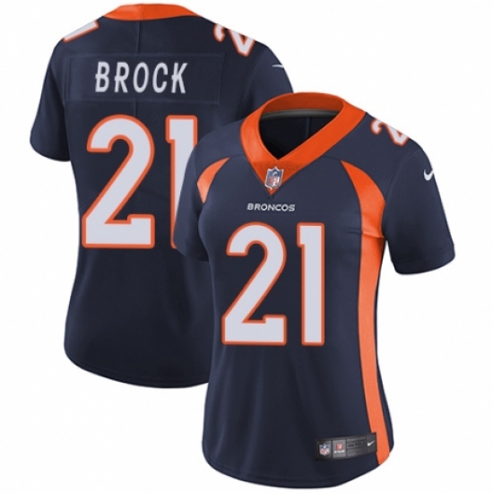Women's Nike Denver Broncos #21 Tramaine Brock Navy Blue Alternate Vapor Untouchable Elite Player NFL Jersey - Ujersey