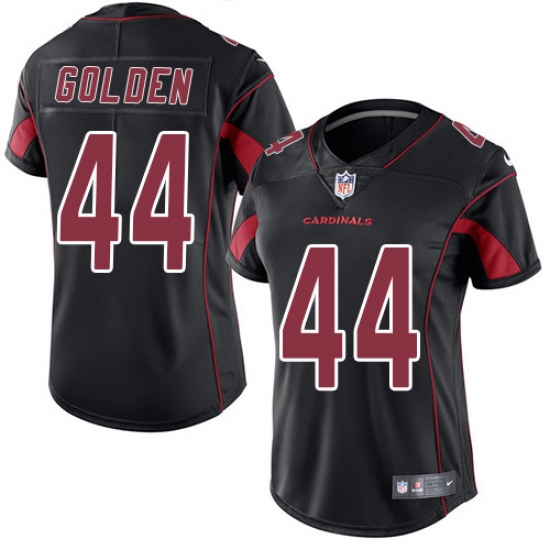 Women's Nike Arizona Cardinals #44 Markus Golden Limited Black Rush Vapor Untouchable NFL Jersey - Ujersey