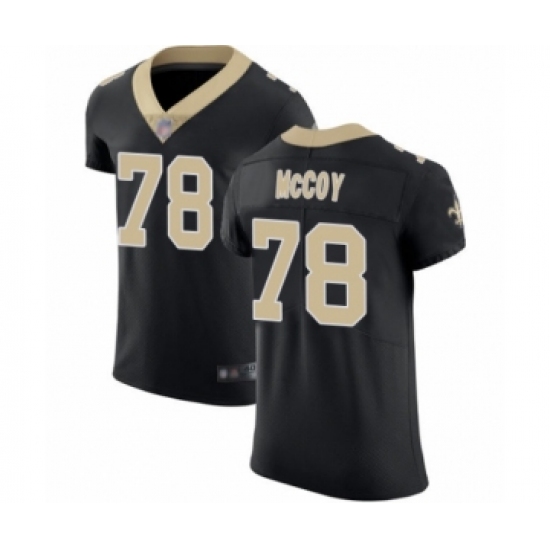 Men's New Orleans Saints #78 Erik McCoy Black Team Color Vapor Untouchable Elite Player Football Jersey - Ujersey