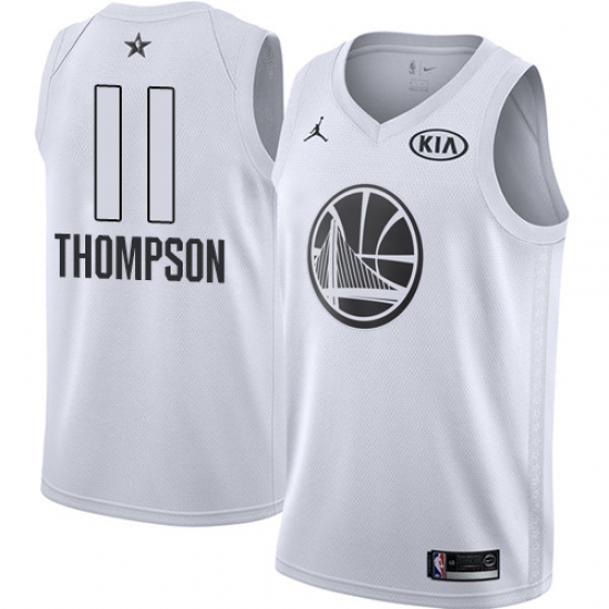 Men's Nike Jordan Golden State Warriors #11 Klay Thompson Swingman White 2018 All-Star Game NBA Jersey - Ujersey