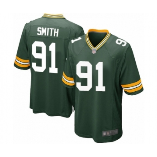 Men's Green Bay Packers #91 Preston Smith Game Green Team Color Football Jersey - Ujersey