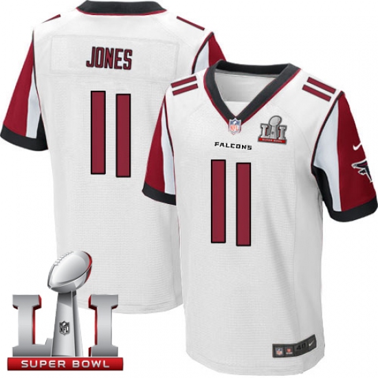Men's Nike Atlanta Falcons #11 Julio Jones Elite White Super Bowl LI 51 NFL Jersey - Ujersey