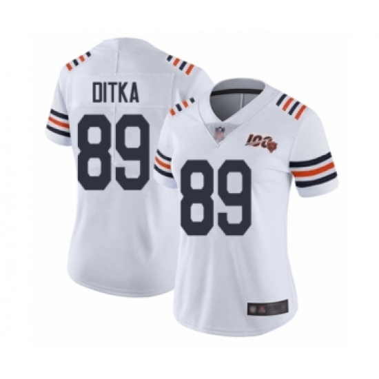 Youth Chicago Bears #89 Mike Ditka White 100th Season Limited Football Jersey - Ujersey