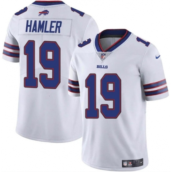 Men's Buffalo Bills #19 KJ Hamler White 2024 Vapor Untouchable Limited Stitched Football Jersey - Ujersey