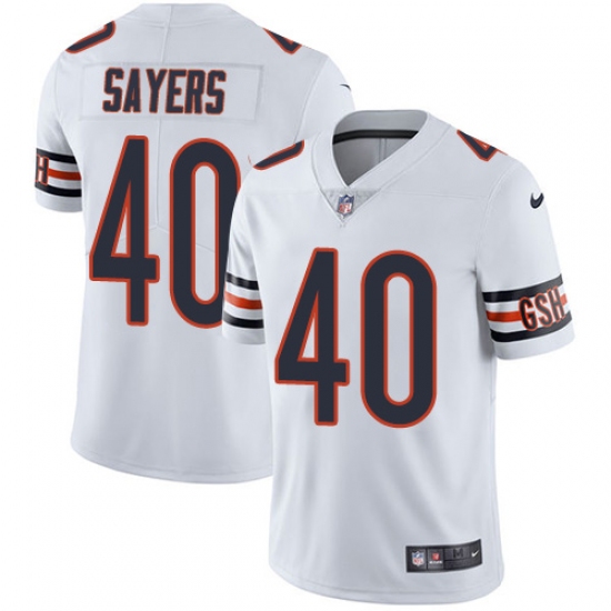 Youth Nike Chicago Bears #40 Gale Sayers White Vapor Untouchable Limited Player NFL Jersey - Ujersey