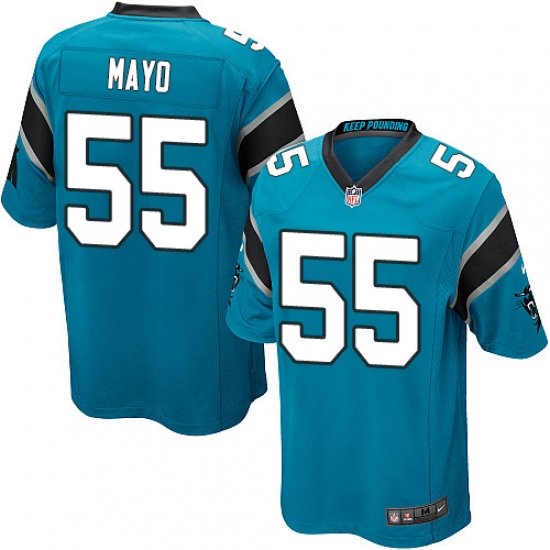 Men's Nike Carolina Panthers #55 David Mayo Game Blue Alternate NFL Jersey - Ujersey