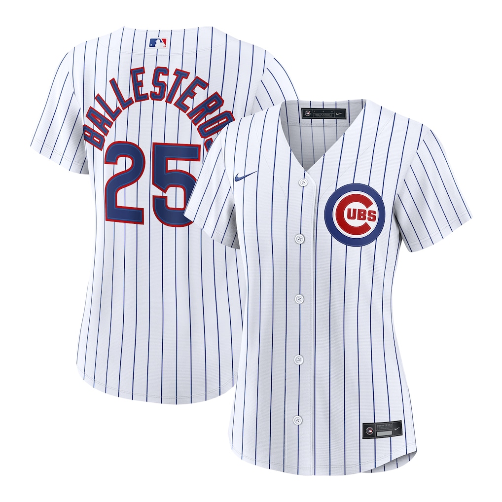 Women's Chicago Cubs Moisés Ballesteros Nike White Home Replica Jersey - SUjersey01