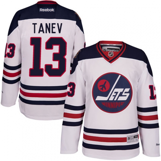 Men's Reebok Winnipeg Jets #13 Brandon Tanev Premier White 2016 Heritage Classic NHL Jersey - Ujersey