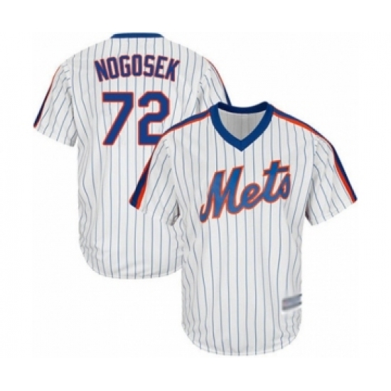 Youth New York Mets #72 Stephen Nogosek Authentic White Alternate Cool Base Baseball Player Jersey - Ujersey