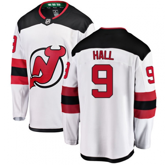 Youth New Jersey Devils #9 Taylor Hall Fanatics Branded White Away Breakaway NHL Jersey - Ujersey