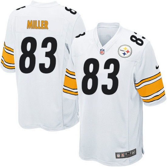 Men's Nike Pittsburgh Steelers #83 Heath Miller Game White NFL Jersey - Ujersey