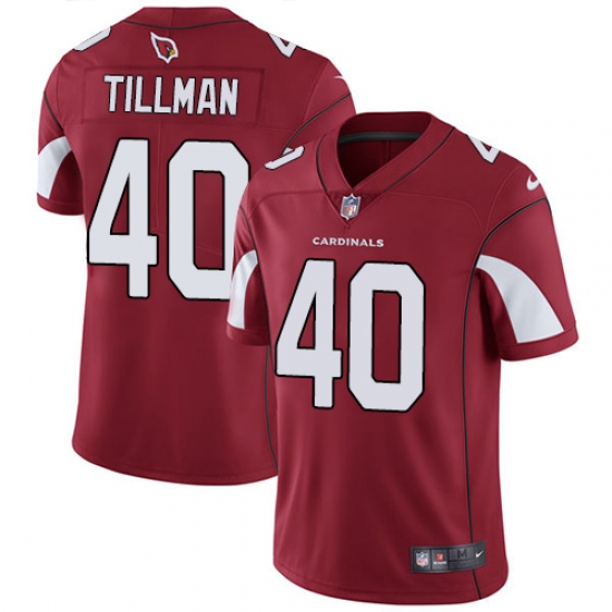 Youth Nike Arizona Cardinals #40 Pat Tillman Red Team Color Vapor Untouchable Limited Player NFL Jersey - Ujersey