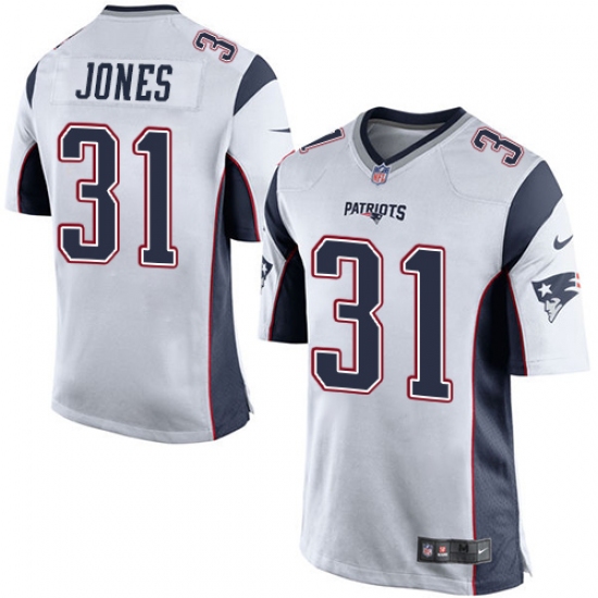 Men's Nike New England Patriots #31 Jonathan Jones Game White NFL Jersey - Ujersey