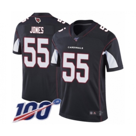 Men's Arizona Cardinals #55 Chandler Jones Black Alternate Vapor Untouchable Limited Player 100th Season Football Jersey - Ujersey