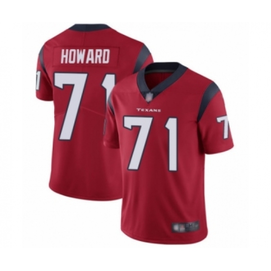 Men's Houston Texans #71 Tytus Howard Red Alternate Vapor Untouchable Limited Player Football Jersey - Ujersey