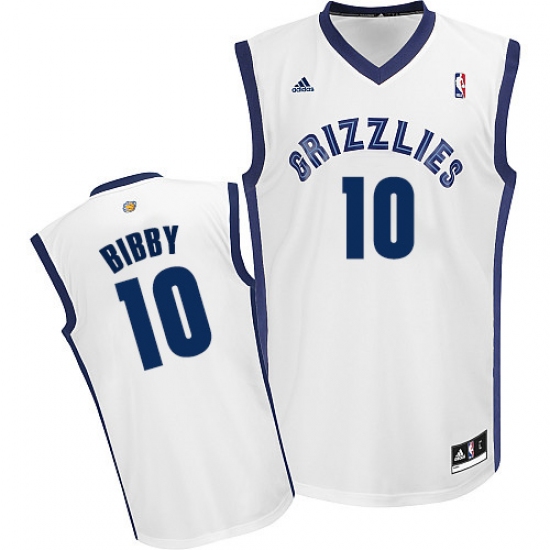 Men's Adidas Memphis Grizzlies #10 Mike Bibby Swingman White Home NBA Jersey - Ujersey
