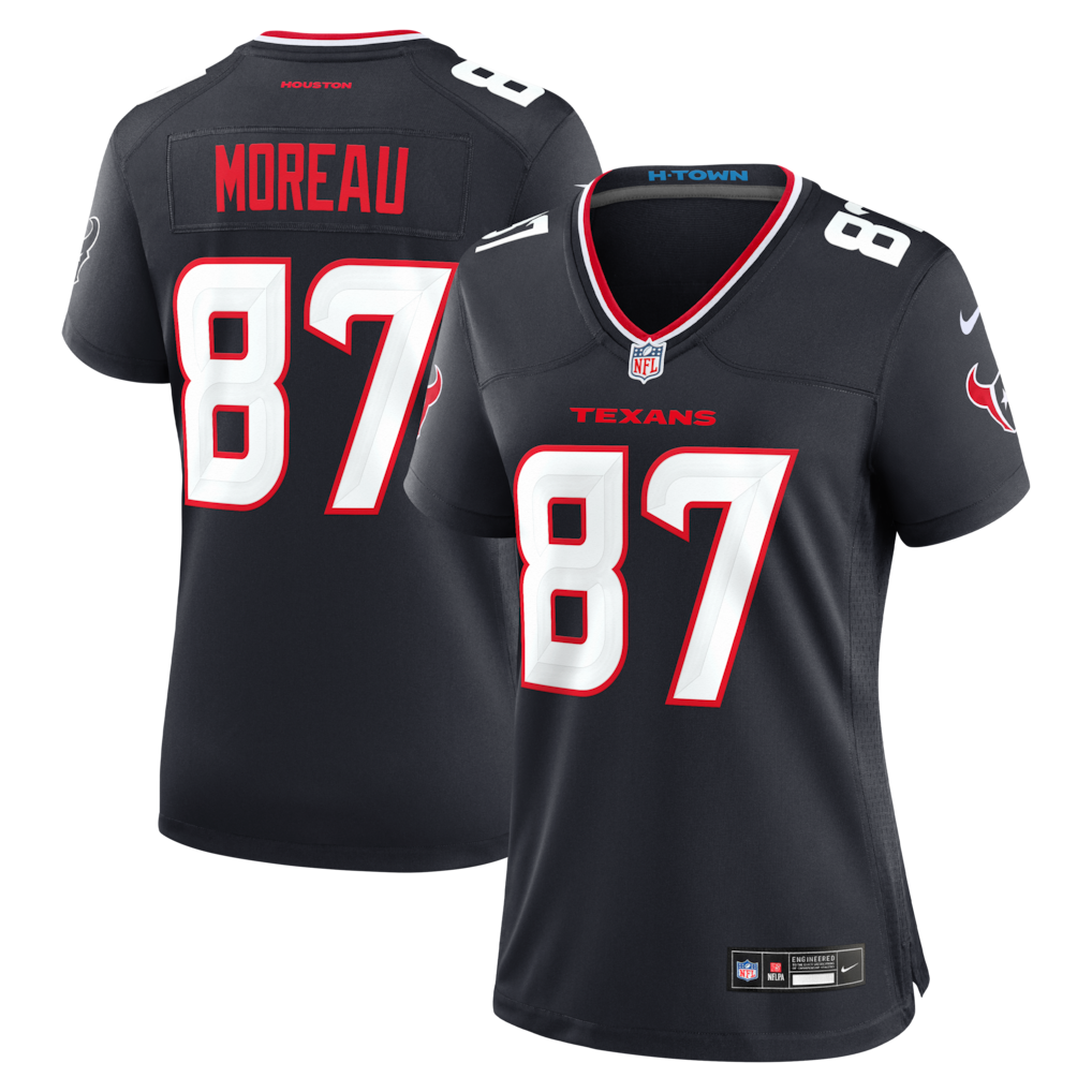 Women's Houston Texans Foster Moreau Nike Navy Team Game Jersey - Vujersey Los Angeles Rams