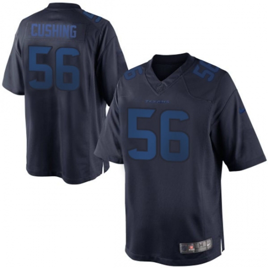 Men's Nike Houston Texans #56 Brian Cushing Navy Blue Drenched Limited NFL Jersey - Ujersey