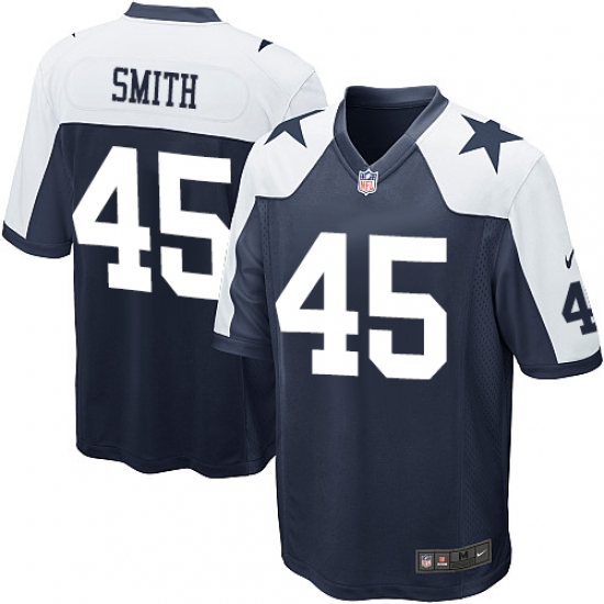 Men's Nike Dallas Cowboys #45 Rod Smith Game Navy Blue Throwback Alternate NFL Jersey - Ujersey