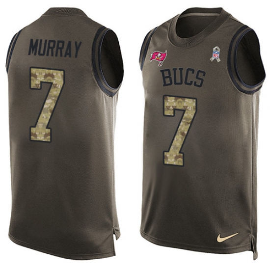 Men's Nike Tampa Bay Buccaneers #7 Patrick Murray Limited Green Salute to Service Tank Top NFL Jersey - Ujersey