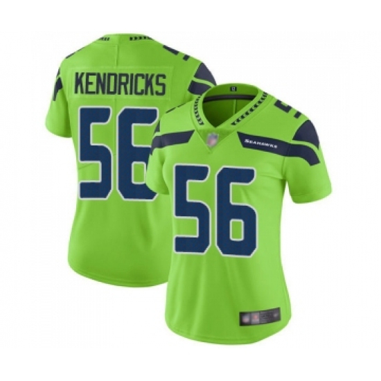 Women's Seattle Seahawks #56 Mychal Kendricks Limited Green Rush Vapor Untouchable Football Jersey - Ujersey