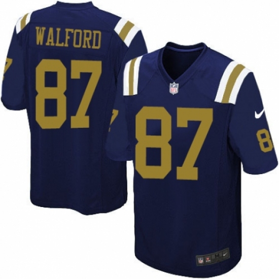 Youth Nike New York Jets #87 Clive Walford Limited Navy Blue Alternate NFL Jersey - Ujersey