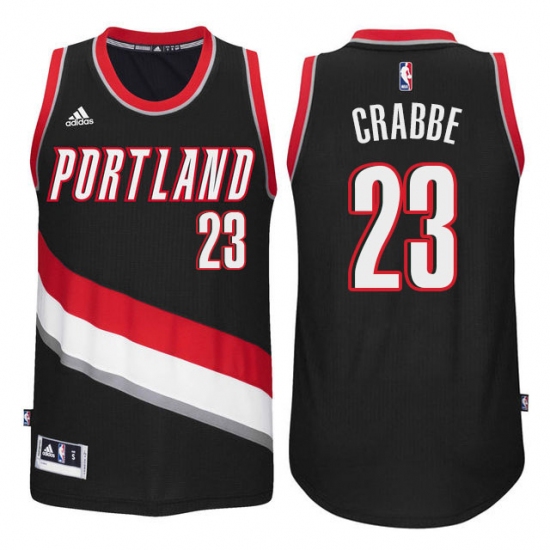 Portland Trail Blazers #23 Allen Crabbe New Swingman Road Black Jersey - Ujersey