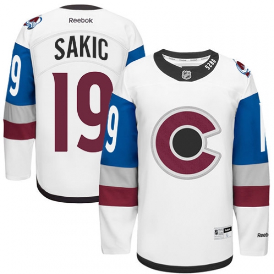 Youth Reebok Colorado Avalanche #19 Joe Sakic Premier White 2016 Stadium Series NHL Jersey - Ujersey