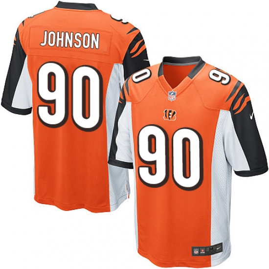 Men's Nike Cincinnati Bengals #90 Michael Johnson Game Orange Alternate NFL Jersey - Ujersey