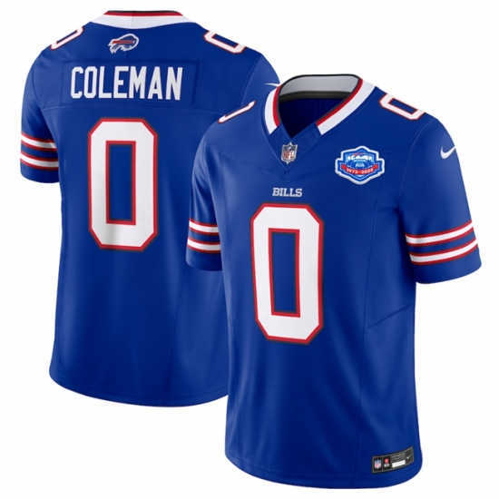 Men's Buffalo Bills #0 Keon Coleman Blue 2025 F.U.S.E. With Farewell Vapor Untouchable Limited Football Stitched Jersey - Ujersey