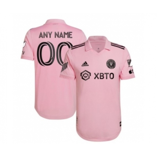 Men's Inter Miami CF Custom Pink Soccer Jersey - Ujersey