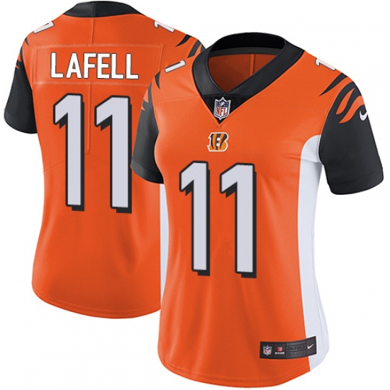 Women's Nike Cincinnati Bengals #11 Brandon LaFell Vapor Untouchable Limited Orange Alternate NFL Jersey - Ujersey