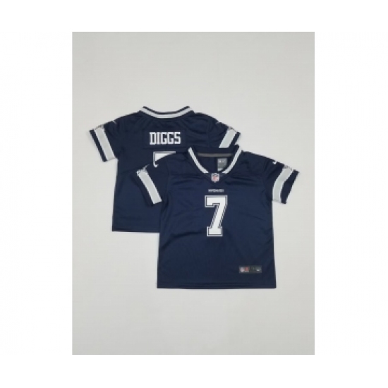 Toddlers Dallas Cowboys #7 Trevon Diggs Navy Blue 2021 Vapor Untouchable Stitched Nike Limited Jersey