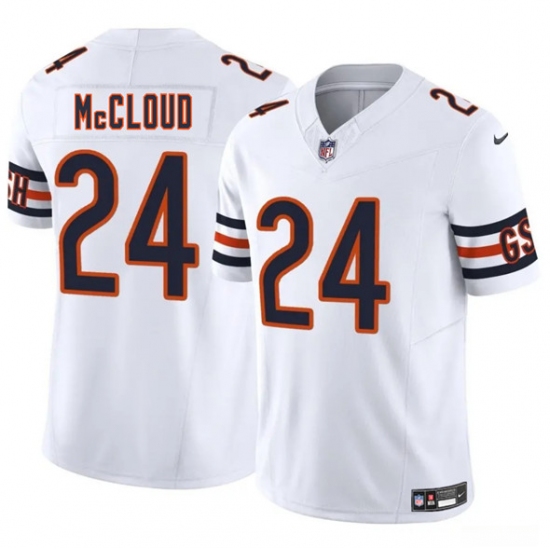 Men's Chicago Bears #24 Nick McCloud White 2025 F.U.S.E. Vapor Untouchable Limited Football Stitched Jersey