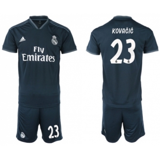 Real Madrid #23 Kovacic Away Soccer Club Jersey