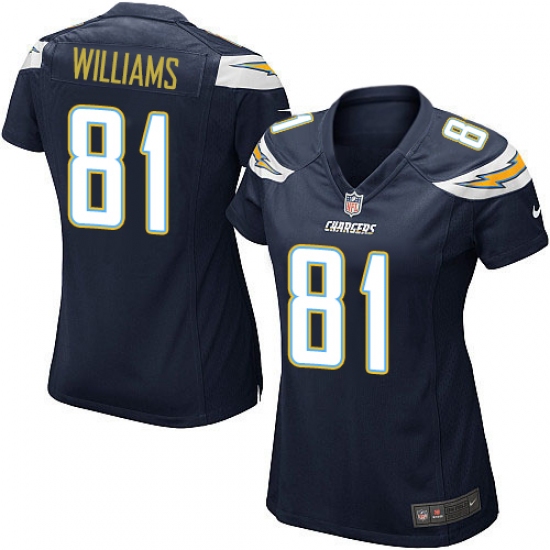 Women's Nike Los Angeles Chargers #81 Mike Williams Game Navy Blue Team Color NFL Jersey - Ujersey