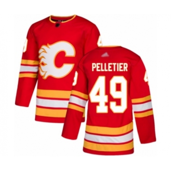 Youth Calgary Flames #49 Jakob Pelletier Authentic Red Alternate Hockey Jersey - Ujersey