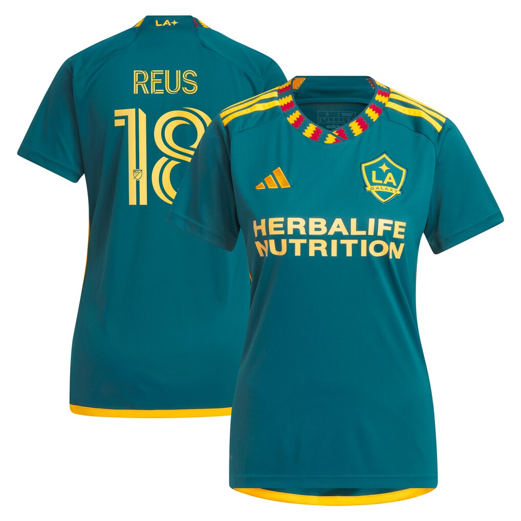 Women's LA Galaxy Marco Reus adidas Green 2024 LA Kit Replica Player Jersey - Ujersey