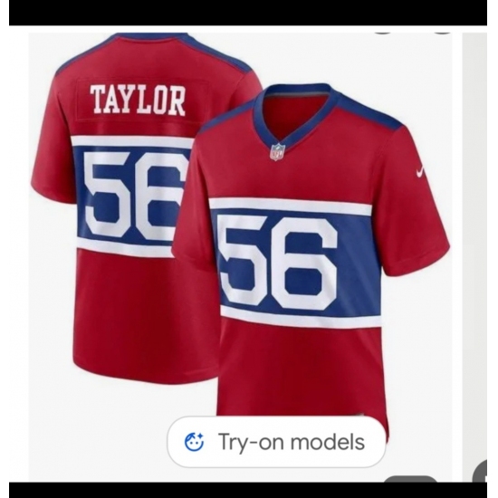 Men's New York Giants #56 Lawrence Taylor Century Red Alternate Vapor Limited Football Stitched Jersey - Ujersey
