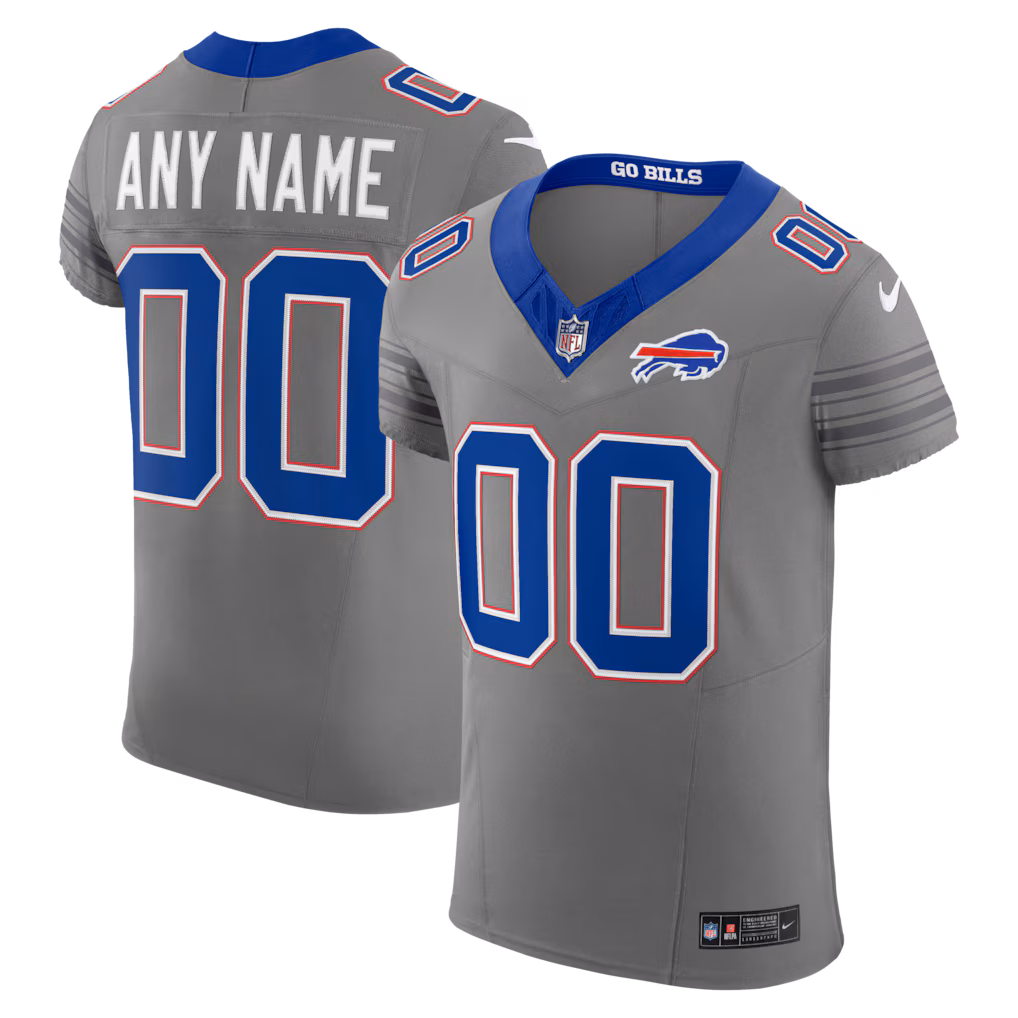 Men's Buffalo Bills Nike Gray Nickel City Vapor F.U.S.E. Custom Elite Jersey - Ujersey