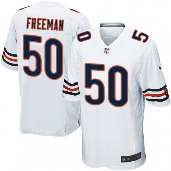 Men's Nike Chicago Bears #50 Jerrell Freeman Game White NFL Jersey - Ujersey