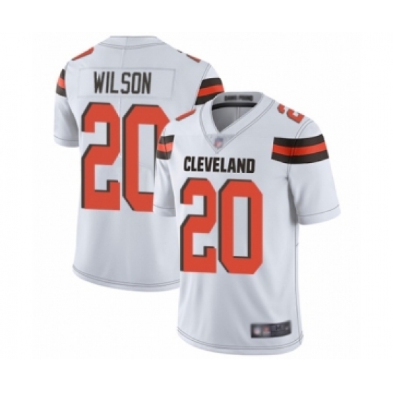 Youth Cleveland Browns #20 Howard Wilson White Vapor Untouchable Limited Player Football Jersey - Ujersey