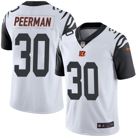 Youth Nike Cincinnati Bengals #30 Cedric Peerman Limited White Rush Vapor Untouchable NFL Jersey - Ujersey