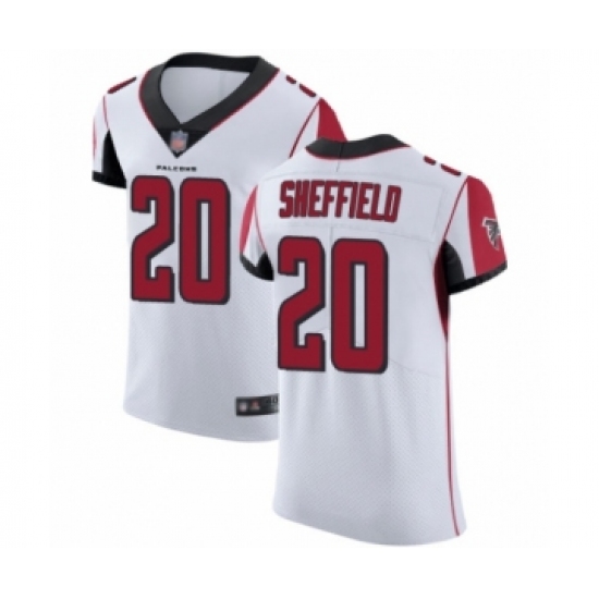 Men's Atlanta Falcons #20 Kendall Sheffield White Vapor Untouchable Elite Player Football Jersey - Ujersey