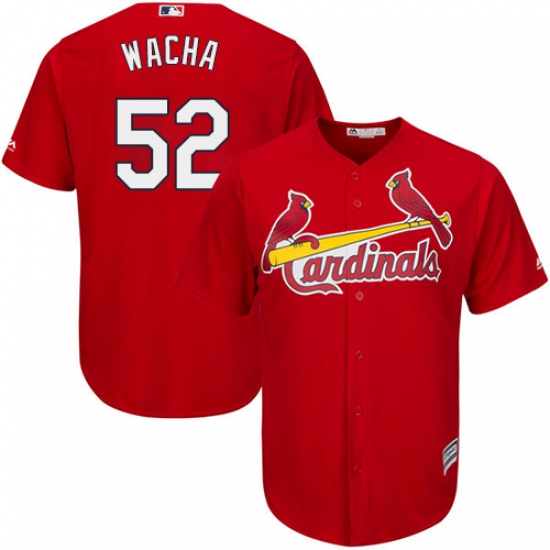 Youth Majestic St. Louis Cardinals #52 Michael Wacha Authentic Red Alternate Cool Base MLB Jersey - Ujersey