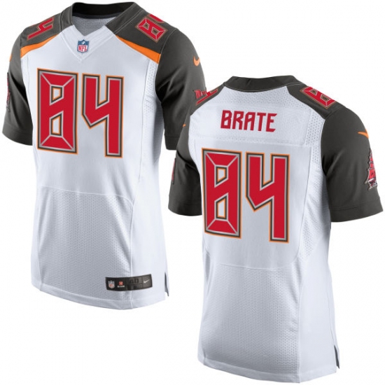 Men's Nike Tampa Bay Buccaneers #84 Cameron Brate Elite White NFL Jersey - Ujersey